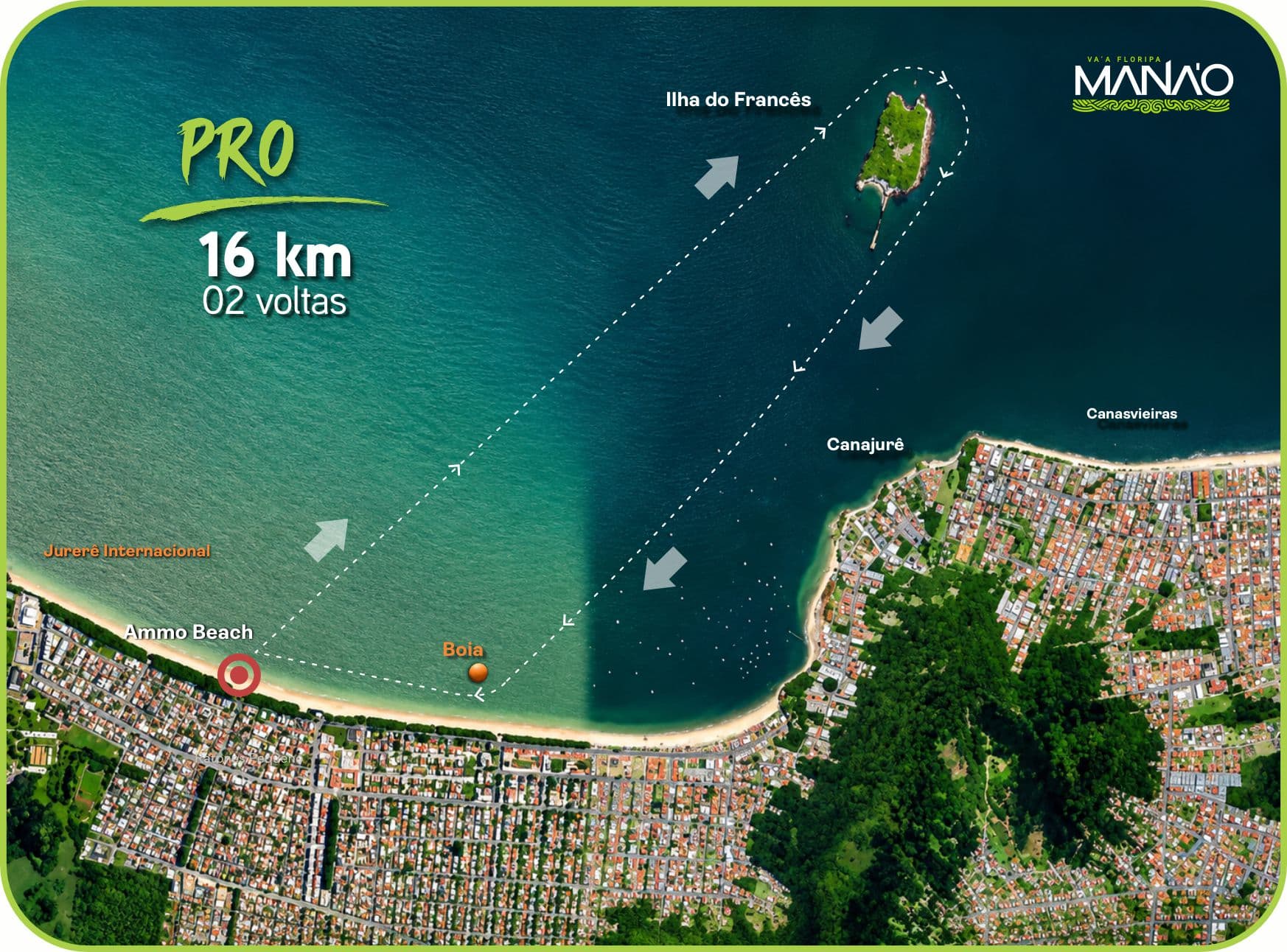 Mapa do percurso PRO